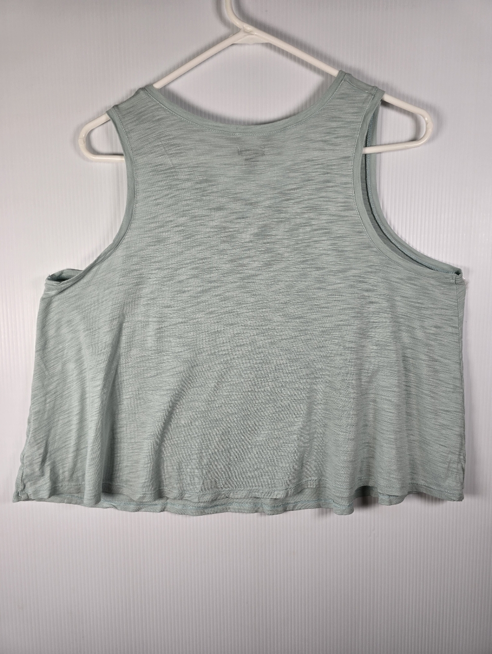 aerie Mint Green Tank with Metallic Gold Pineapple Flowy Swing Crop Top Size M - Picture 2 of 9